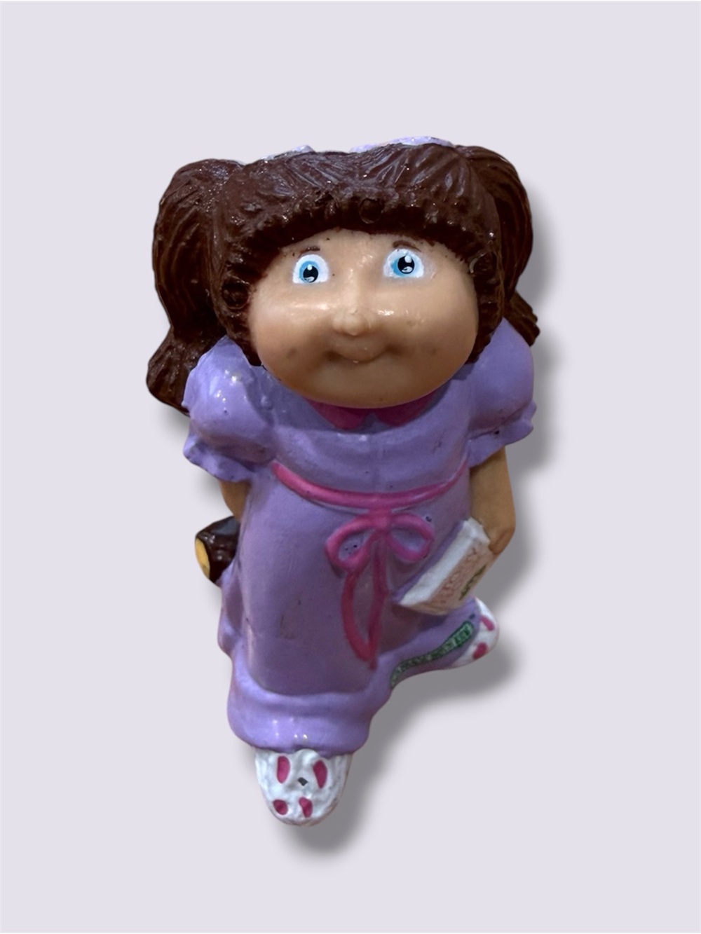 3 for $15 - Cabbage Patch Kids Figurine Girl in Purple Nightgown